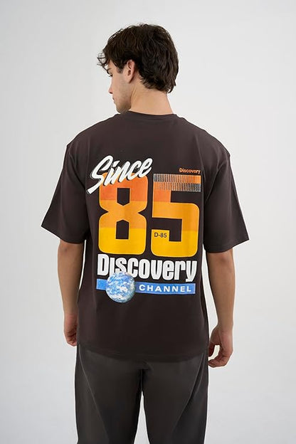 DCYPHR Discovery Men's 1985 Graphic Tee- Truffle