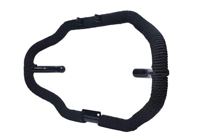R2K Stylist 8 Bend Heavy Duty Metal with Rope Safety Leg Crash Guard for Royal Enfield (Black Powder Coated)