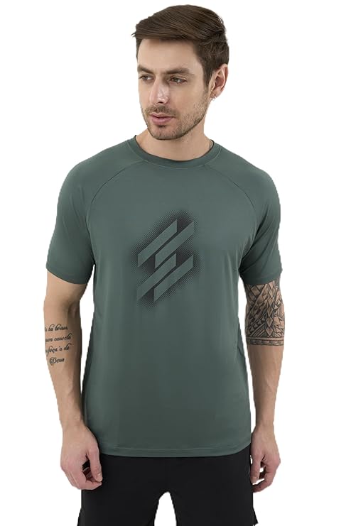 DCYPHR Men's AUSM5X™ Crewneck Tee- Deep Emerald