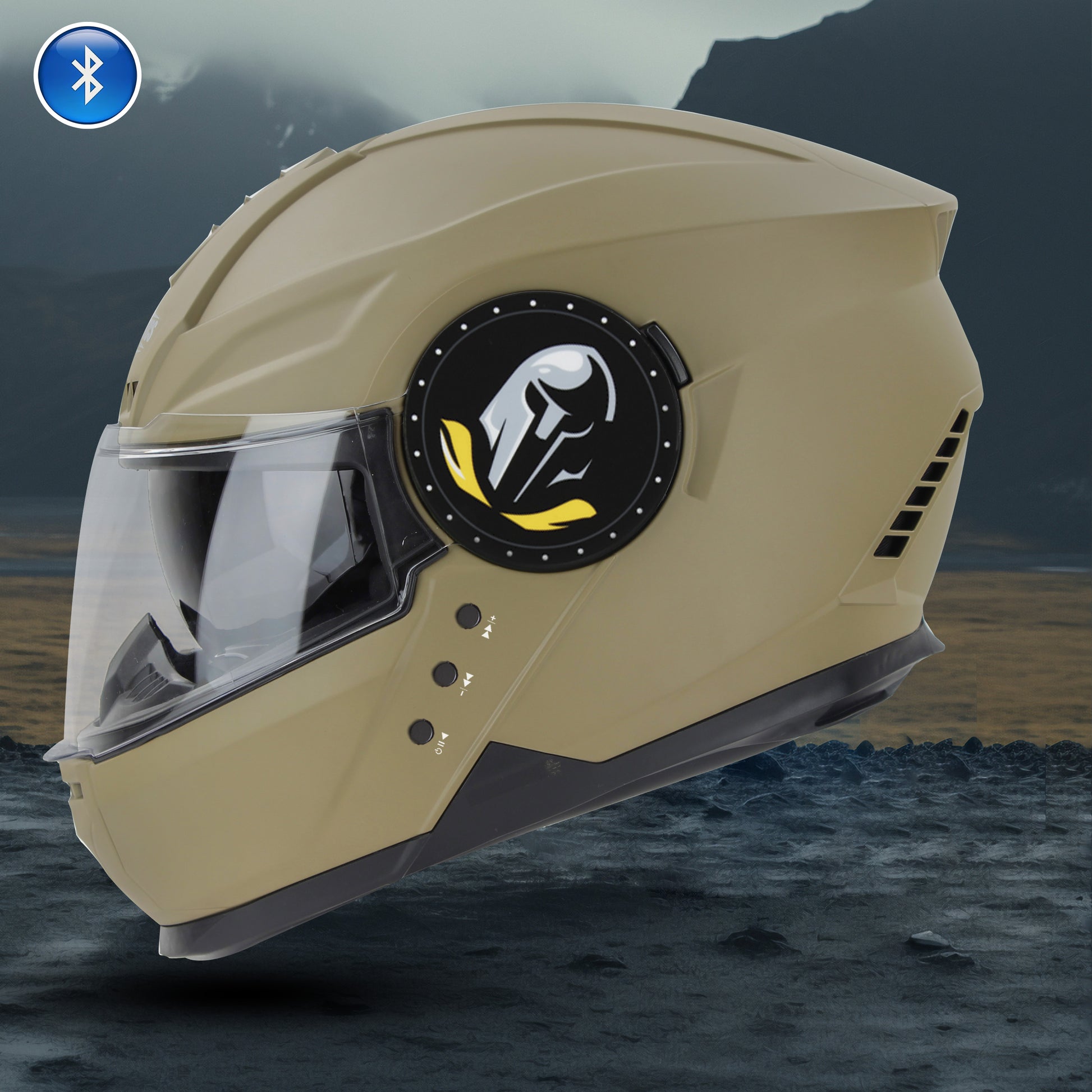 desert storm motorcycle helmet (PRE-ORDER * SHIPS LATE SUMMER) Robert O'Neill Signed U.S. Navy SEAL Tactical Bump an air intake in the frontal Steelbird Bluetooth Full Face ISI