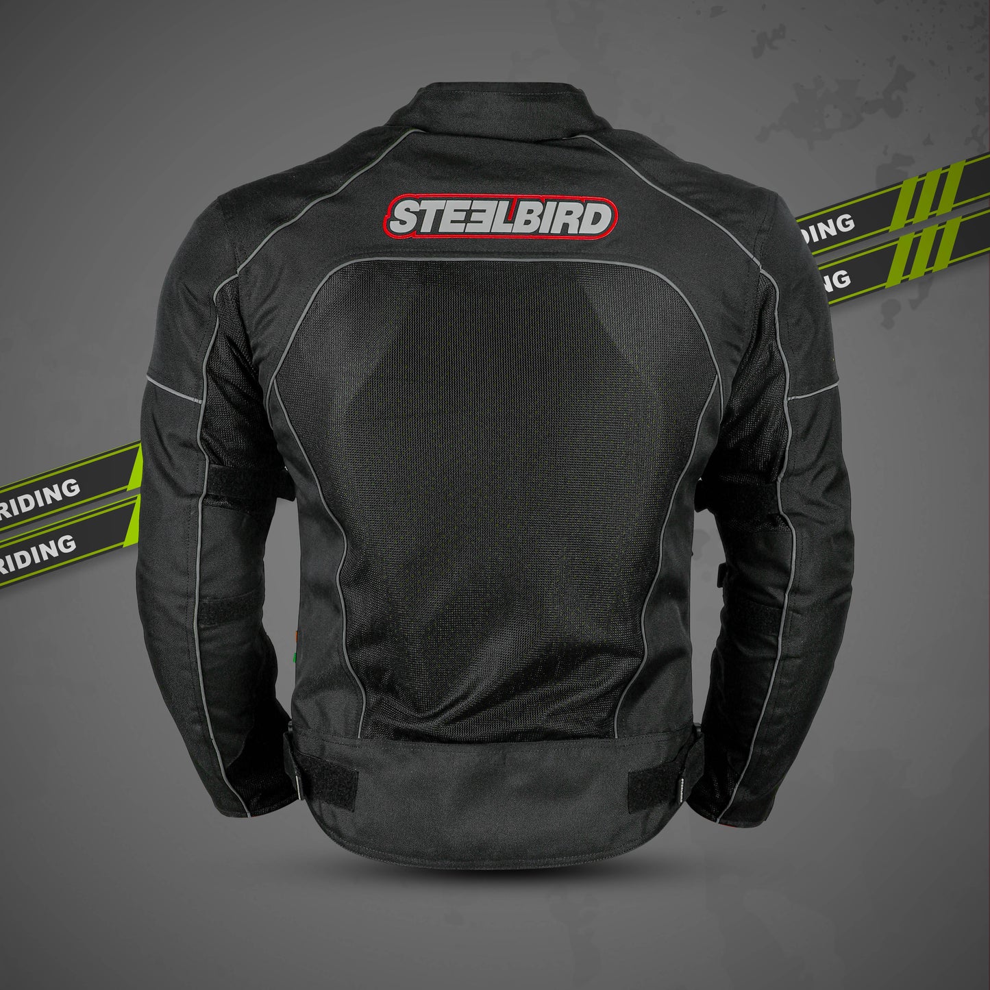 Steelbird Riding Jacket Zojila Z1 with Impact Protection Removable CE level 2 armour and Abrasion Resistance (Red)