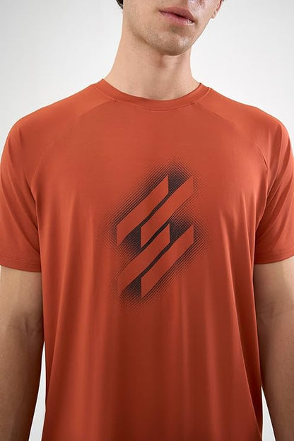 DCYPHR Men's AUSM5X™ Crewneck Tee- Burnt Orange