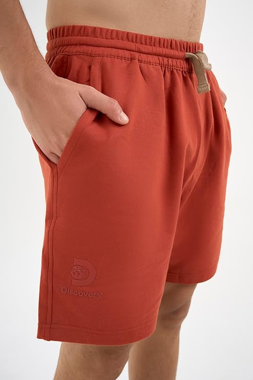 DCYPHR Discovery Men's Lounge Explorer Shorts- Burnt Orange