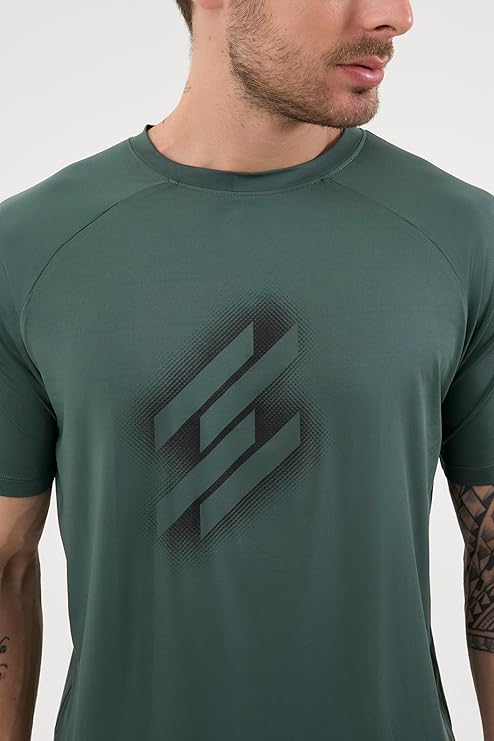 DCYPHR Men's AUSM5X™ Crewneck Tee- Deep Emerald
