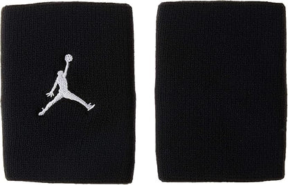 Nike Unisex Jordan Jumpman Wristbands One Size (Black/White)