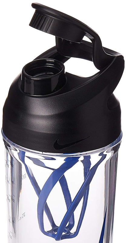 Refurbished Nike Unisex – Adult's TR HYPERCHARGE SHAKER BOTTLE Drinking, (Clear/Black/Game Royal/Game Royal, 709ml)