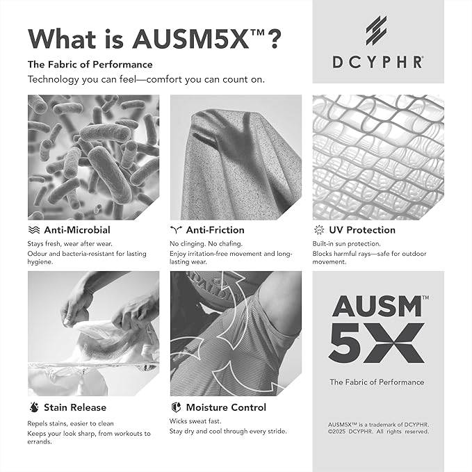 DCYPHR Men's AUSM5X™ Crewneck Tee- Burnt Orange