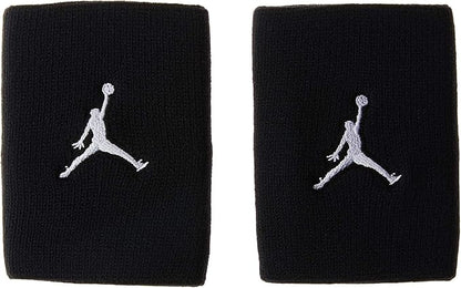 Nike Unisex Jordan Jumpman Wristbands One Size (Black/White)