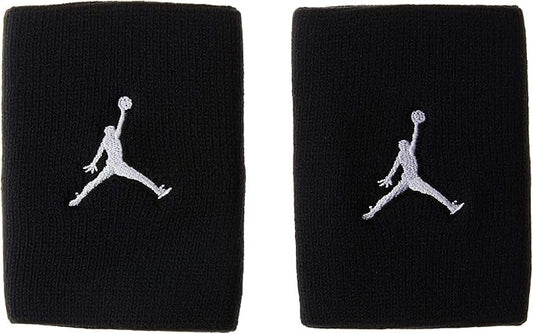 Nike Unisex Jordan Jumpman Wristbands One Size (Black/White)