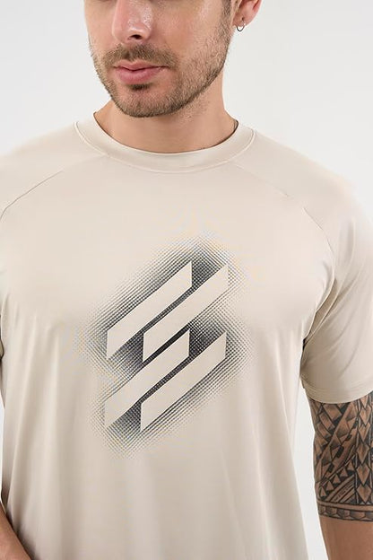 DCYPHR Men's AUSM5X™ Crewneck Tee- Ivory Mist