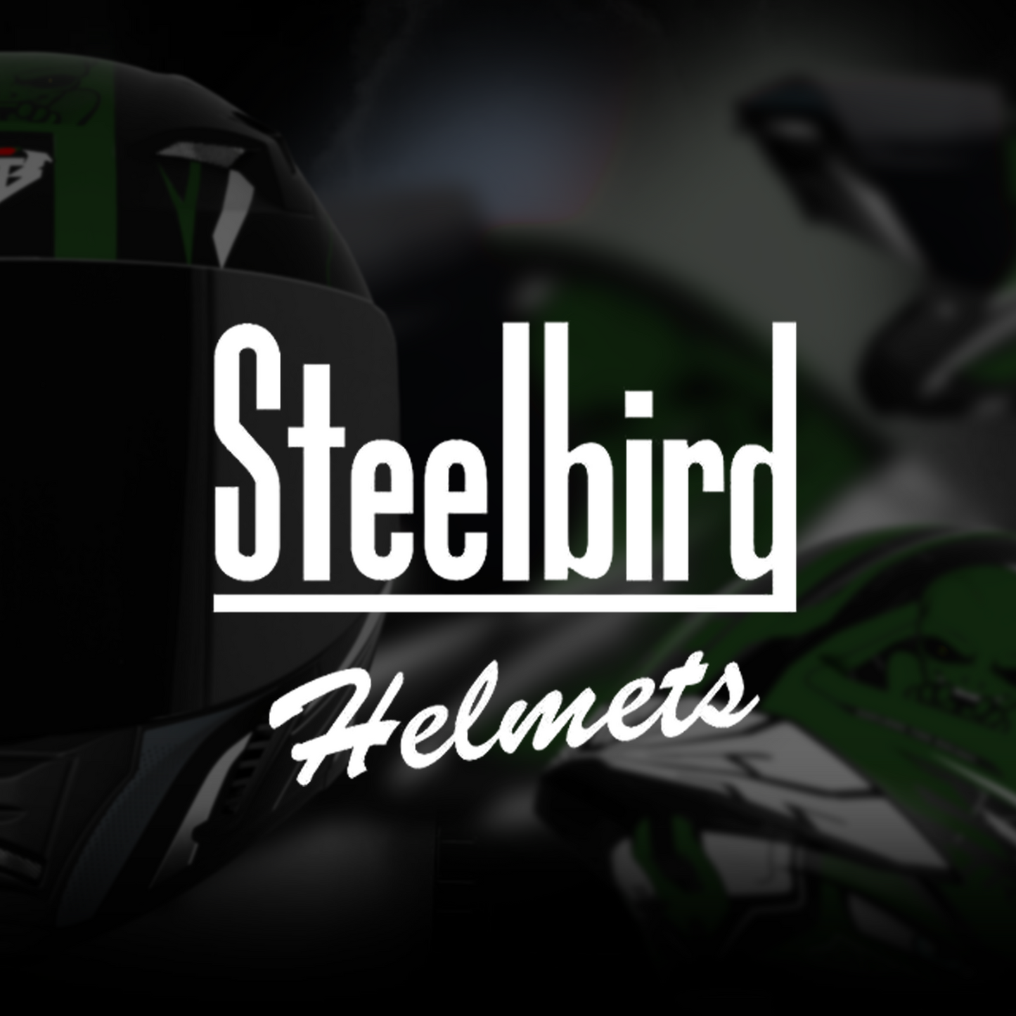 Steelbird SBA-20 Strange ISI Certified Flip-Up Graphic Helmet for Men and Women with Inner Silver Sun Shield (Glossy Black Battle Green with Smoke Visor)