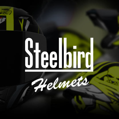 Steelbird SBA-20 Strange ISI Certified Flip-Up Graphic Helmet for Men and Women (Glossy Black Neon with Smoke Visor)