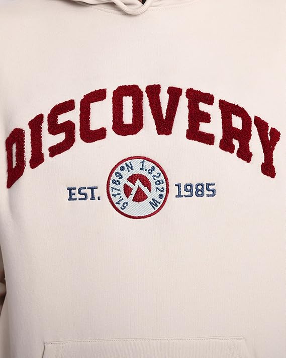 DCYPHR Discovery Varsity 1985 Hoodie - Light Beige