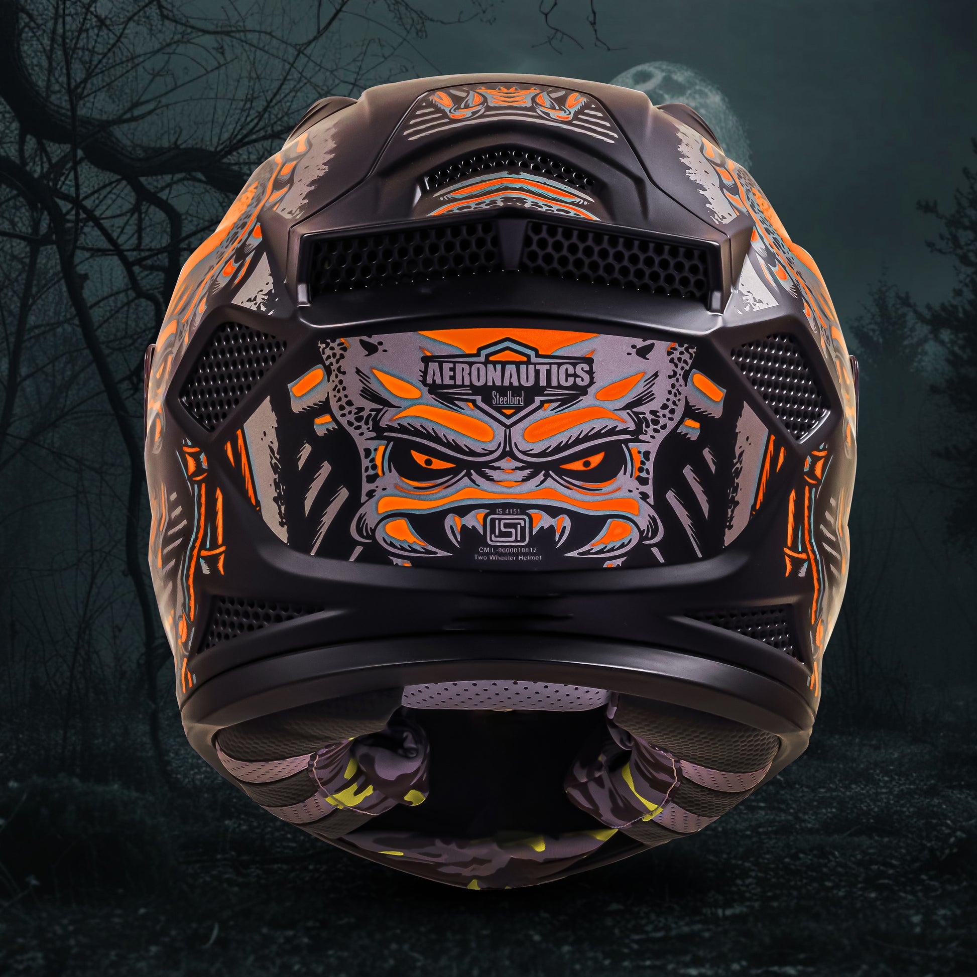 big bird motorcycle helmet Steelbird SBH-25 Predator ISI Certified Full Face Graphic Helmet for M – Shop On Steelbird