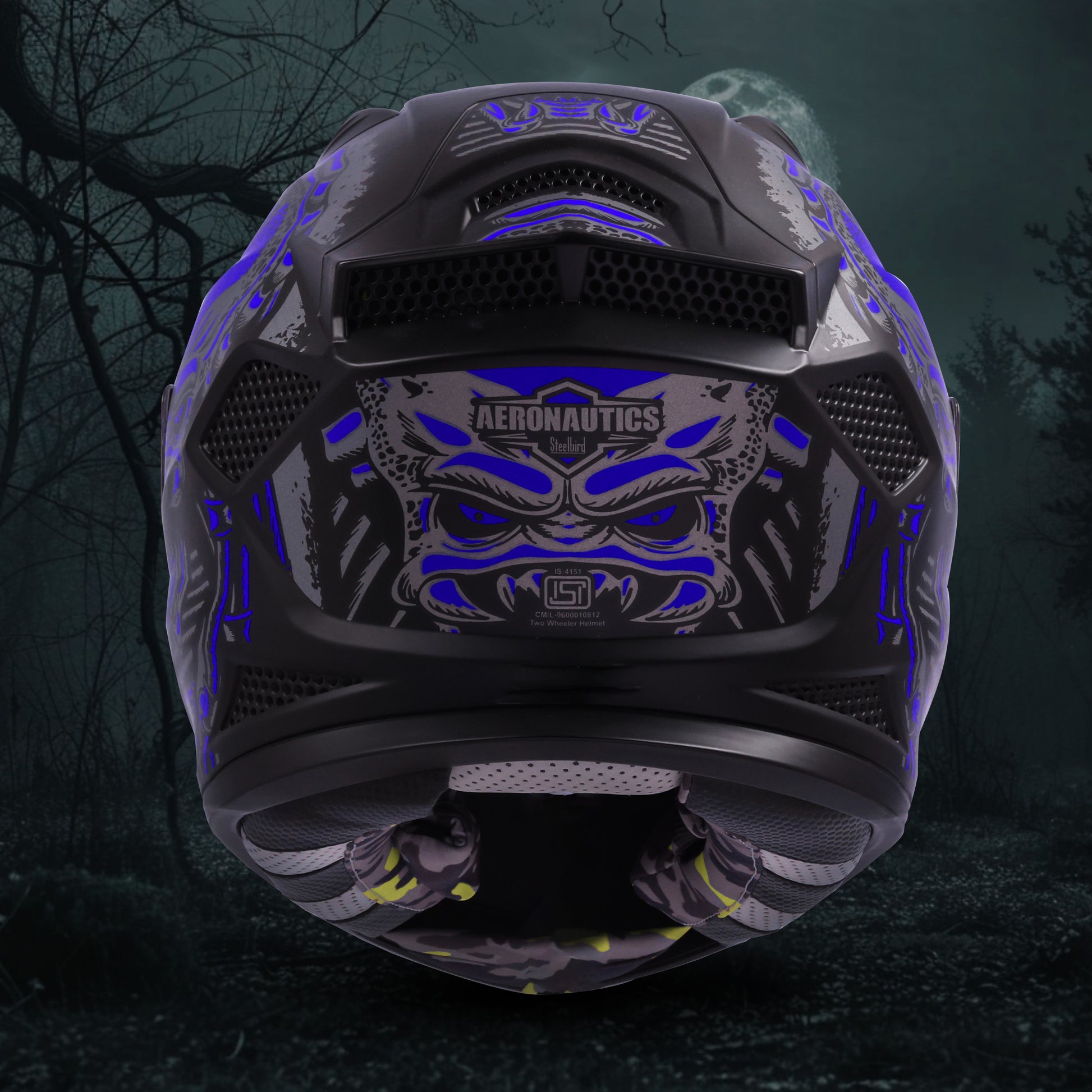 birds of prey motorcycle helmet Steelbird SBH-25 Predator ISI Certified Full Face Graphic Helmet for M – Shop On Steelbird