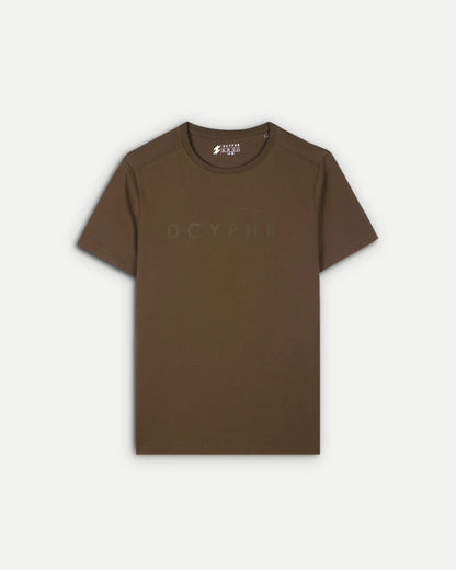 DCYPHR Essentials Stretch Brand Tee- Autumn Ember