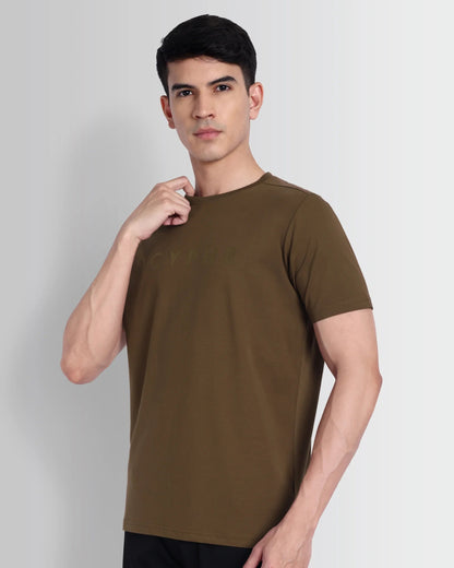 DCYPHR Essentials Stretch Brand Tee- Autumn Ember