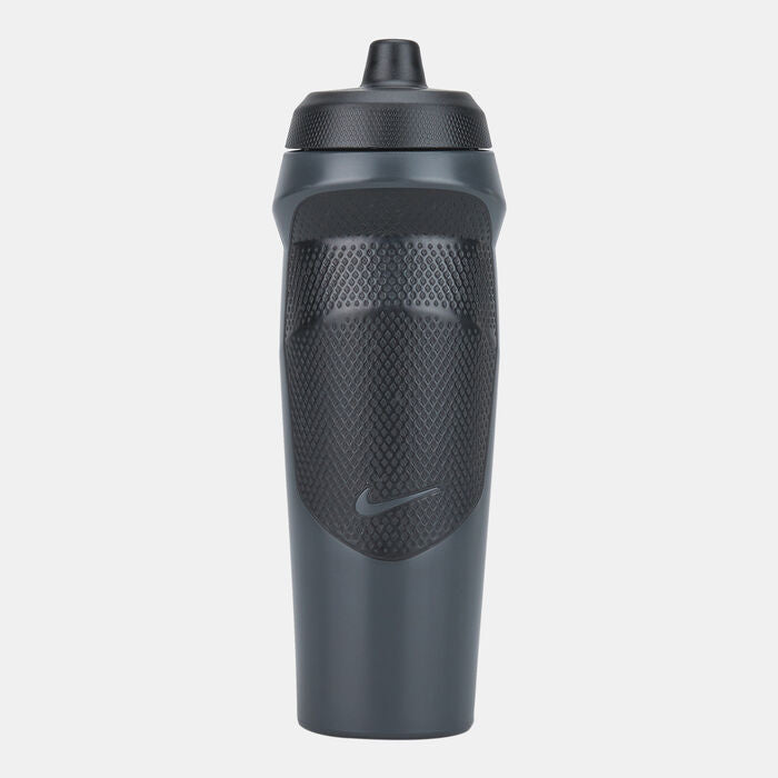 Refurbished Nike Hype Sport Rubber Squeeze Water Bottle 20 Oz (Anthracite/Black)