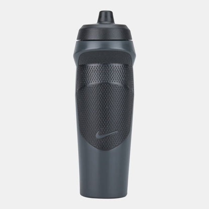 Refurbished Nike Hype Sport Rubber Squeeze Water Bottle 20 Oz (Anthracite/Black)