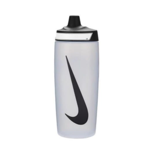 Refurbished Nike Refuel Grip Water Bottle 18oz, BPA-FREE (Clear/Black)