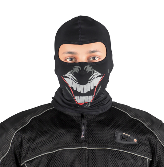 Steelbird Soft Lycra Balaclava Most Suitable for Motorcycling, Running, Sports, Head and Face Cover (Clown Blue)