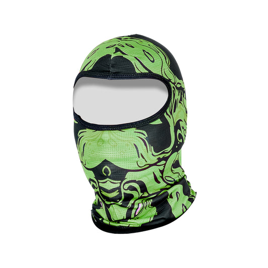 Steelbird Jispa 1.0 Balaclava Most Suitable for Motorcycling, Running, Sports, Head and Face Cover (Green)
