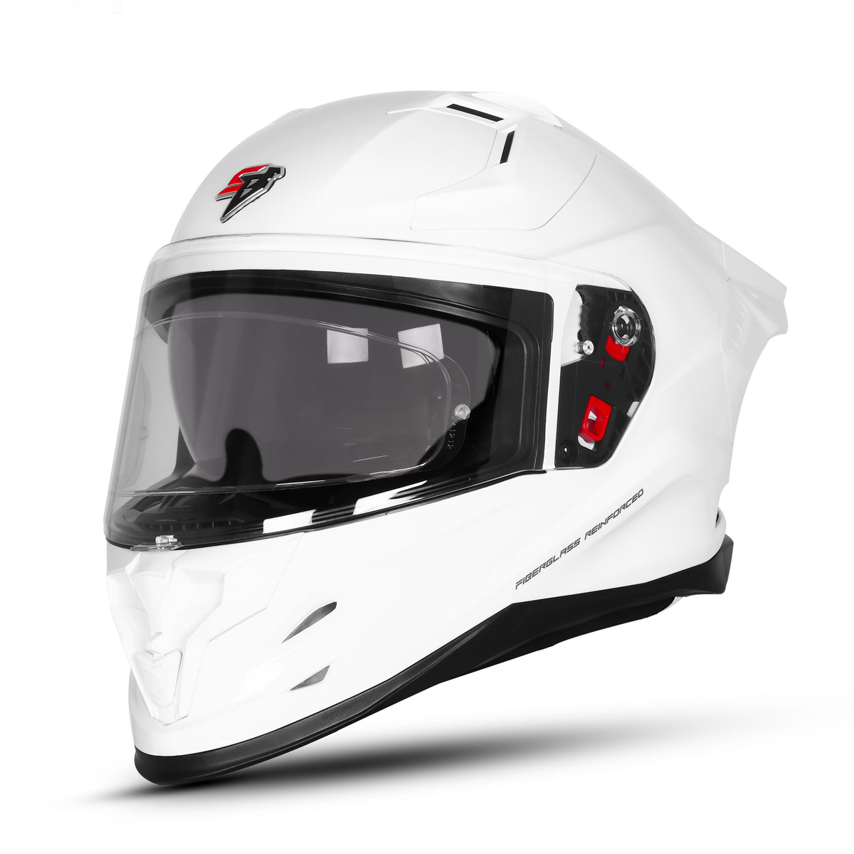 Steelbird SBH 61 Sxe Pinlock ISI and Dot Certified Full Face Motorbike Helmet (Glossy White with Anti fog Shield)