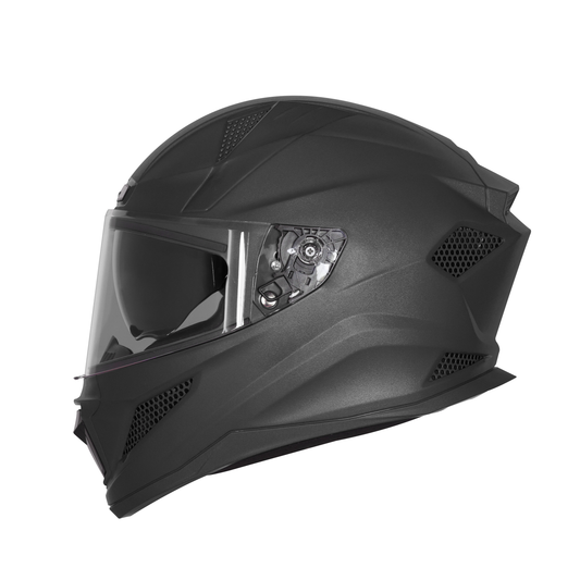 Steelbird SBH-25 Rudra ISI Certified Full Face Helmet for Men and Women with Inner Smoke Sun Shield (Glossy H.Grey)