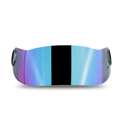 Steelbird SBH-17 Helmet Visor Compatible for All SBH-17 Model Helmets (Chrome Rainbow Visor)