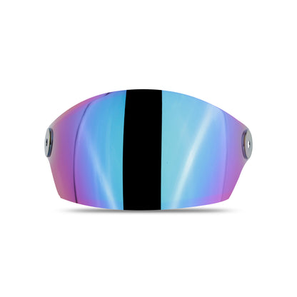 Steelbird SB-29 Helmet Visor Compatible for All SB-29 Model Helmets (Chrome Rainbow Visor)