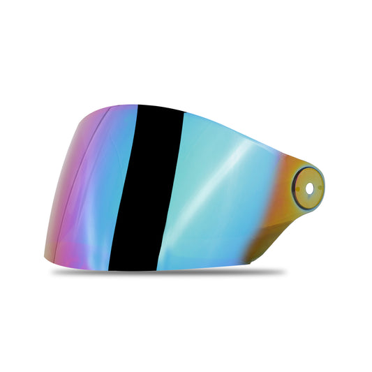 Steelbird SB-29 Helmet Visor Compatible for All SB-29 Model Helmets (Chrome Rainbow Visor)