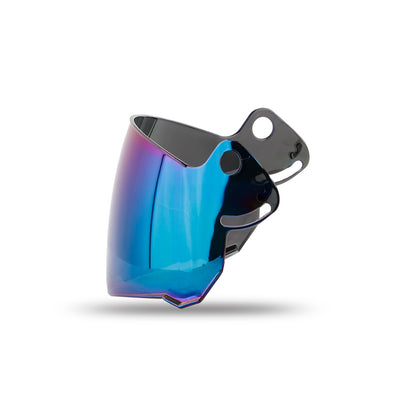 Steelbird SB-51 Helmet Visor Compatible for All SB-51 Model Helmets (Chrome Rainbow Visor)