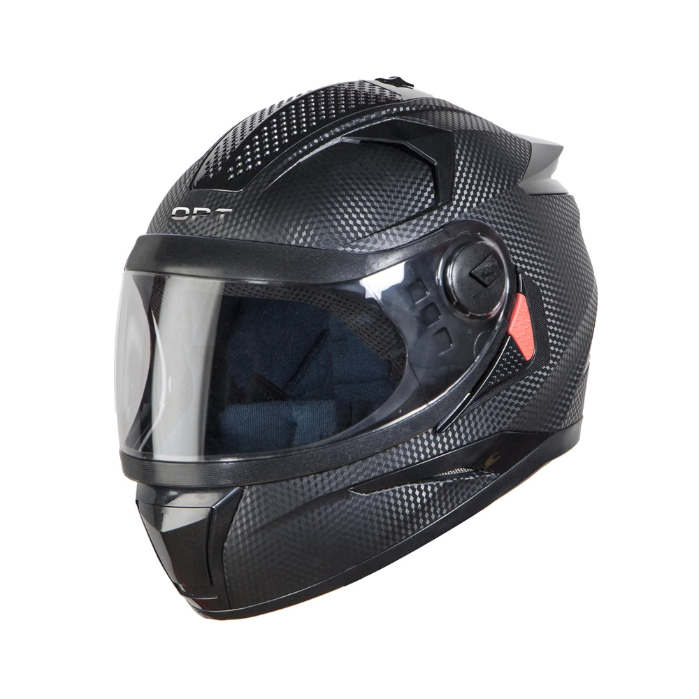 Steelbird 7Wings Robot Opt Dashing ISI Certified Full Face Helmet (Black with Clear Visor)