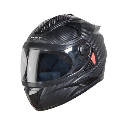 Steelbird 7Wings Robot Opt Dashing ISI Certified Full Face Helmet (Black with Clear Visor)