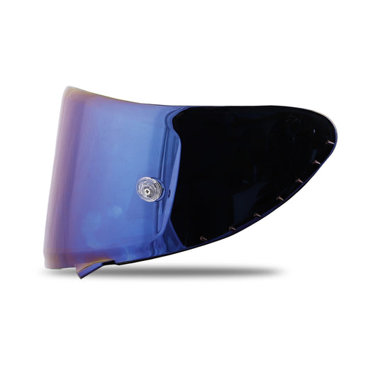 Steelbird SA-2 Helmet Visor Compatible for All SA-2 Model Helmets (Anti Fog Chrome Blue Visor)