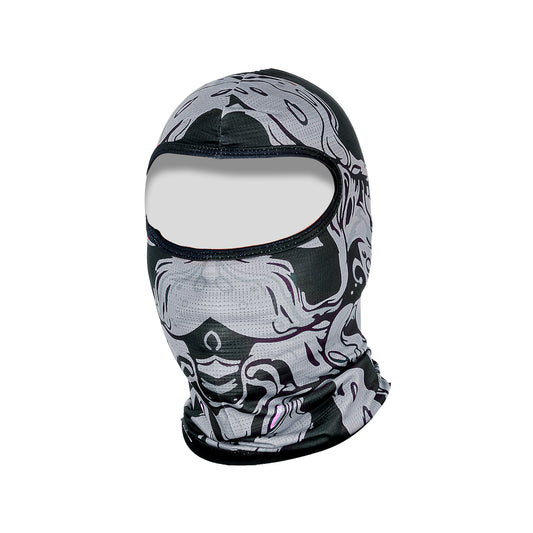 Steelbird Jispa 1.0 Balaclava Most Suitable for Motorcycling, Running, Sports, Head and Face Cover (Grey)