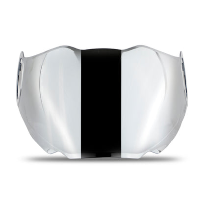 Steelbird SBH-31 Helmet Visor Compatible for All SBH-31 Model Helmets (Chrome Silver Visor)