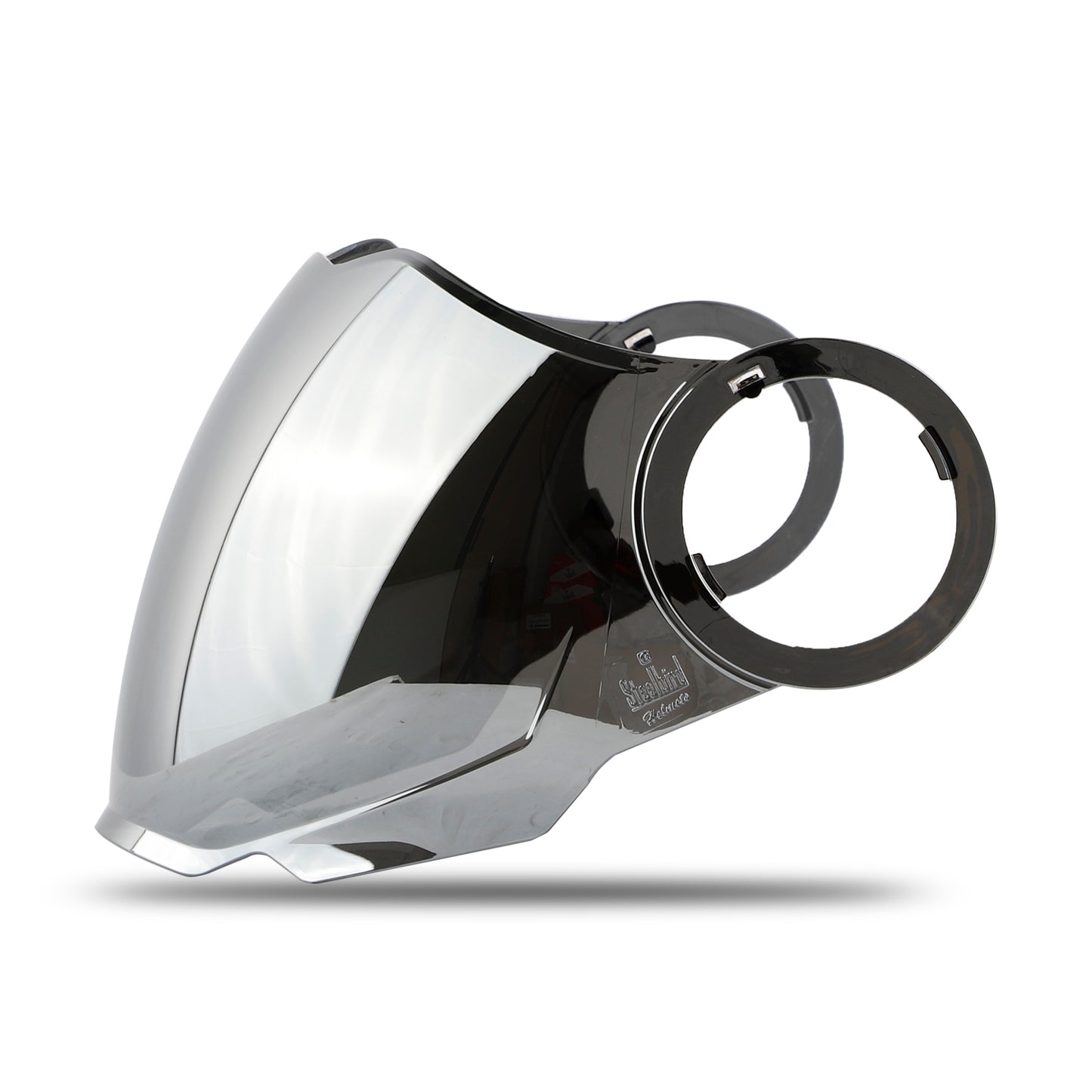 Steelbird SBH-31 Helmet Visor Compatible for All SBH-31 Model Helmets (Chrome Silver Visor)