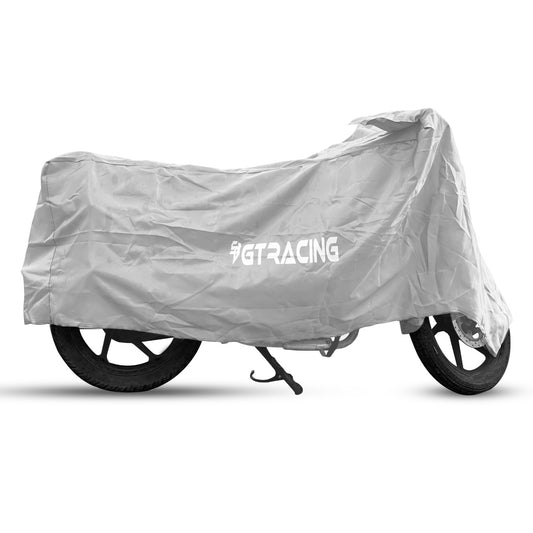 Steelbird Bike Cover GT Racing UV Protection Water-Resistant & Dustproof (Silver Matty), Bike Body Cover with Carry Bag