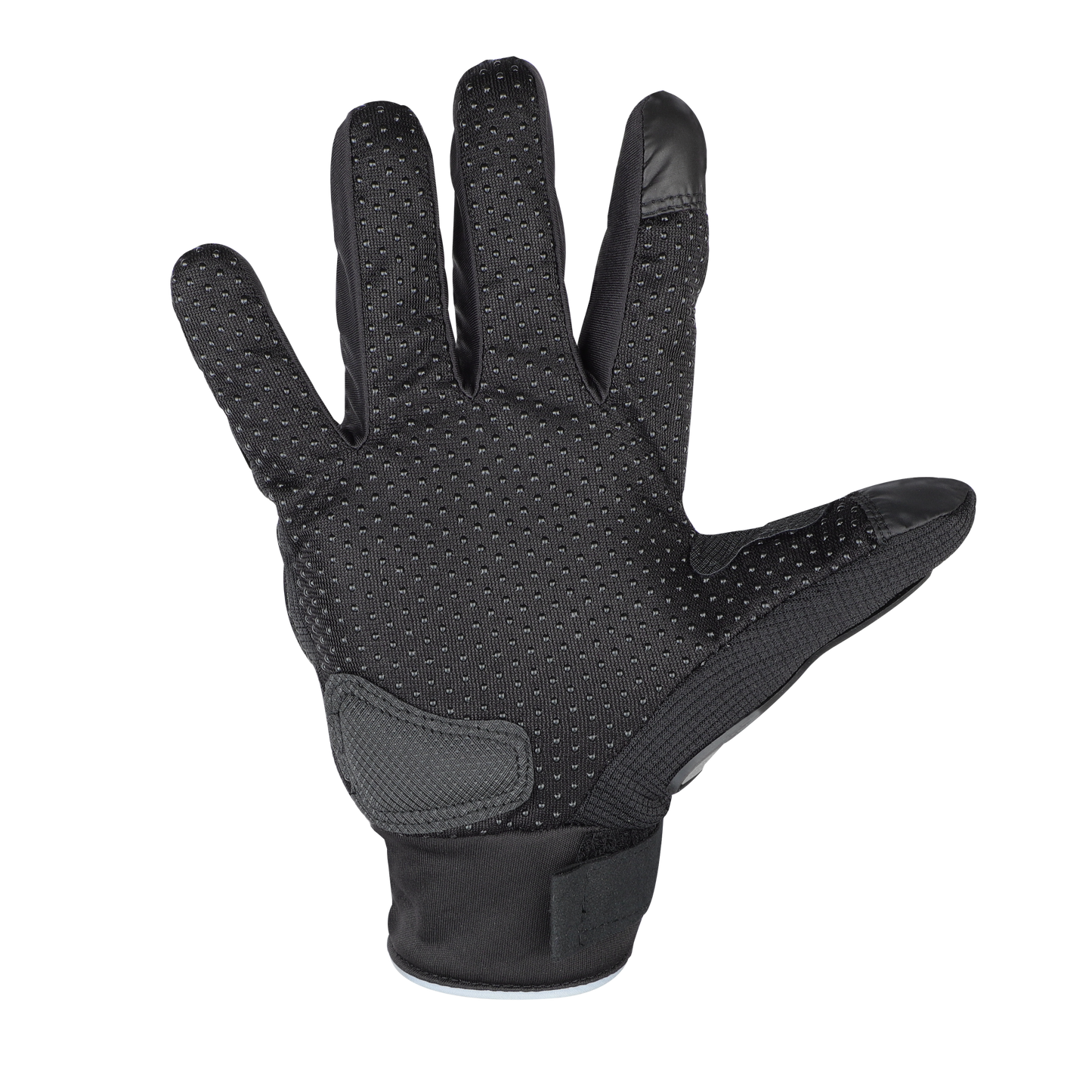 Steelbird Full Finger Bike Riding Gloves with Touch Screen Sensitivity at Thumb and Index Finger, Protective Off-Road Motorbike Racing (Black Grey)